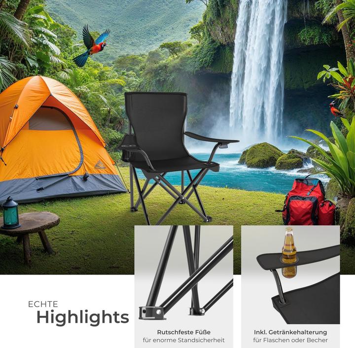 Image du produit tectake 2 chaises de camping Gil