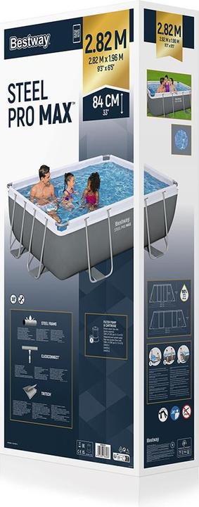 Produktbild Bestway Power Steel Frame Pool-Set (282 x 196 x 84 cm)