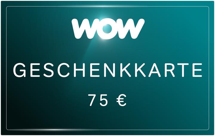 WOW TV Streaming Geschenkkarte (75 EUR)