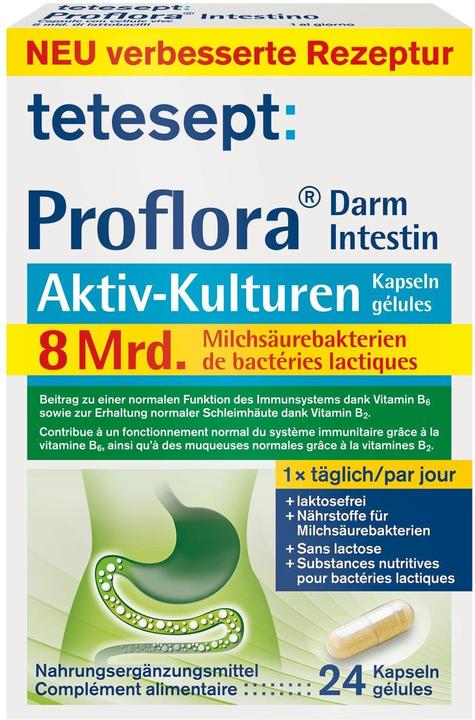 Produktbild Tetesept Proflora Darm Aktiv-Kulturen (24 Stück, Kapseln, 12.80 g)