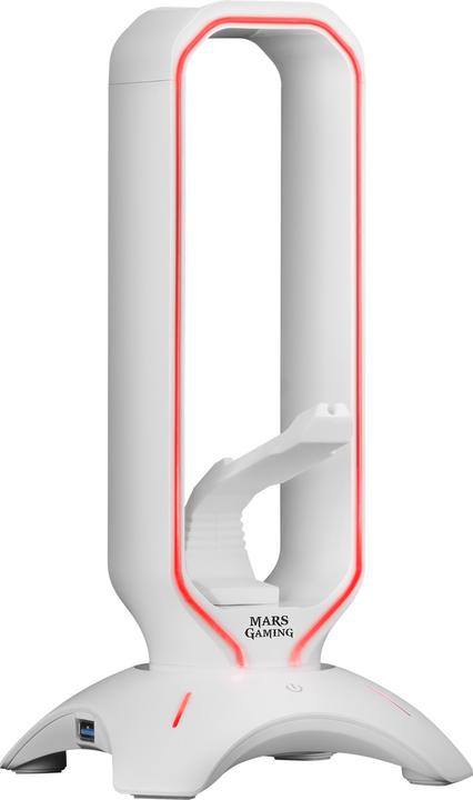 Mars Gaming Support Casque Mhhpro W RGB (Blanc)