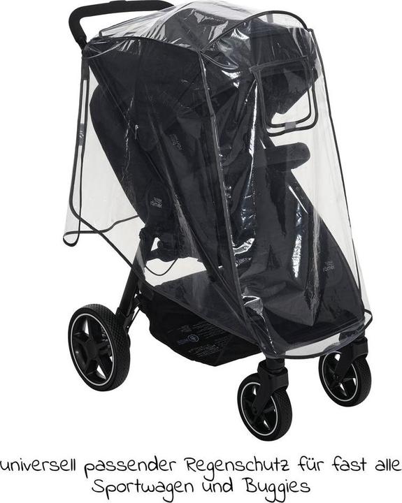Actual product image Diago Universal rain cover for buggy & pushchair with lockable rain cover