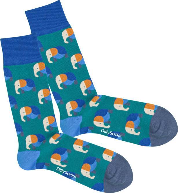 Immagine prodotto DillySocks Elevated Elephant (Confezione singola, 36 - 40)