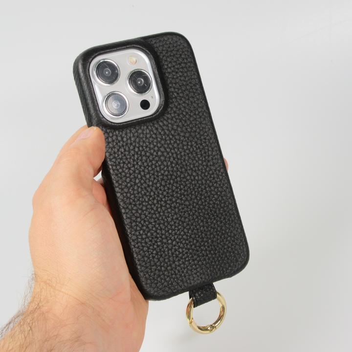 Produktbild PhoneLook Hülle Premium Luxus mit verstell- und abnehmbarem Lederriemen + MagSafe (Apple iPhone 15 Pro)