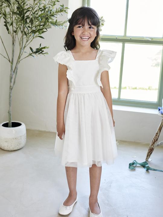 Produktbild Vertbaudet Festliches Mädchen Volantkleid, Musselin & Tüll (146)