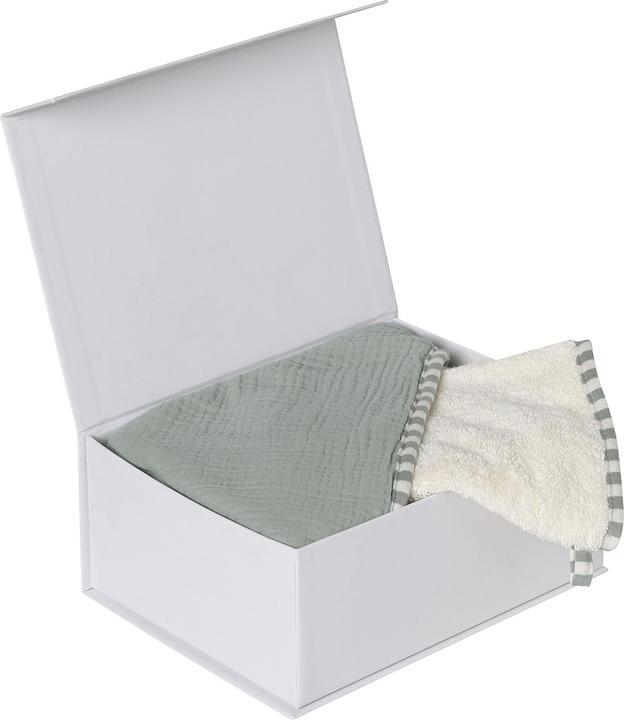 Produktbild Envie de Fraise Bio-Kollektion: Baby Geschenkset aus Wende-Badecape & Waschhandschuh