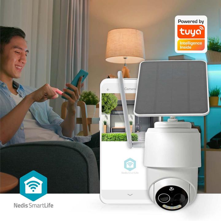 Immagine prodotto Nedis SmartLife Outdoor Camera | 4G | Full HD 1080p | Pan tilt | IP65 | Cloud Storage (opzionale) / micr (1920 x 1080 Pixels)