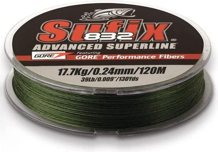 Produktbild Sufix 832 Braid 120m Low Vis Green (8.20 kg, 0.13 mm)