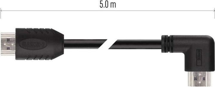 Produktbild Emos High Speed HDMI Kabel 2.0 A Stecker – A Stecker 90° 5m (5 m, HDMI)