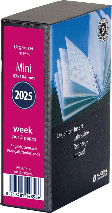 Actual product image Succes Contenu annuel complet Mini janvier - décembre (6.7 x 10.5 cm, German, English, Italian, French)
