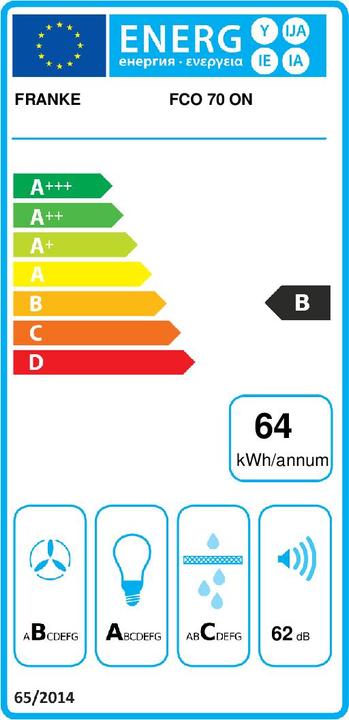 Energy Label Franke Wandhaube im Landhausstil (Wall hood)