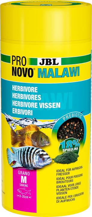 JBL Aquaristik und Terraristik ProNovo MALAWI GRANO M 1000ml (Cichlidés, 1000 ml)