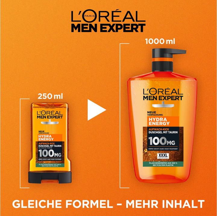Produktbild L'Oréal Paris L ' Oreal, Hydra Energy, Duschgel, 250 ml (250 ml)