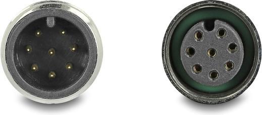 Immagine prodotto Delock Cavo M12 codificato A da spina a 8 pin a presa PVC 2 m (S/FTP, CAT5e, 2 m)
