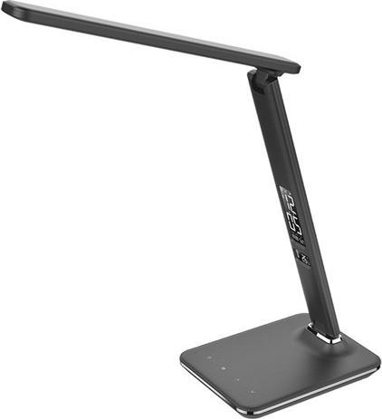 Image du produit Olight Solight LED stolná lampička s displejom, 9W, voľba teploty svetla, koža, čierna (500 lm)