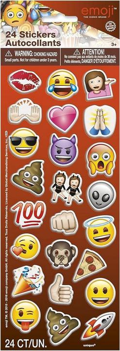 Immagine prodotto Emoji Adesivi gonfiabili Icone (confezione da 24)