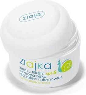 Actual product image Ziaja Children's Sunscreen Cream SPF 6 50ml (Suntan cream, Up to SPF 10, 50 ml)