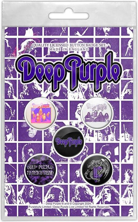 Immagine prodotto Deep Purple Logo Distintivo Misura Confezione 5