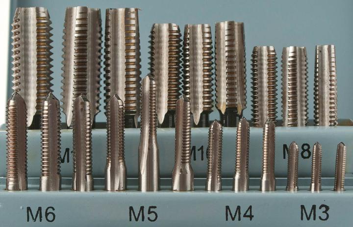 Actual product image BGS Thread Cutting Set M3 - M12 21 pcs.
