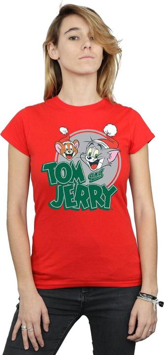 Immagine prodotto Tom & Jerry Christmas Greetings Maglietta Donna (XL)