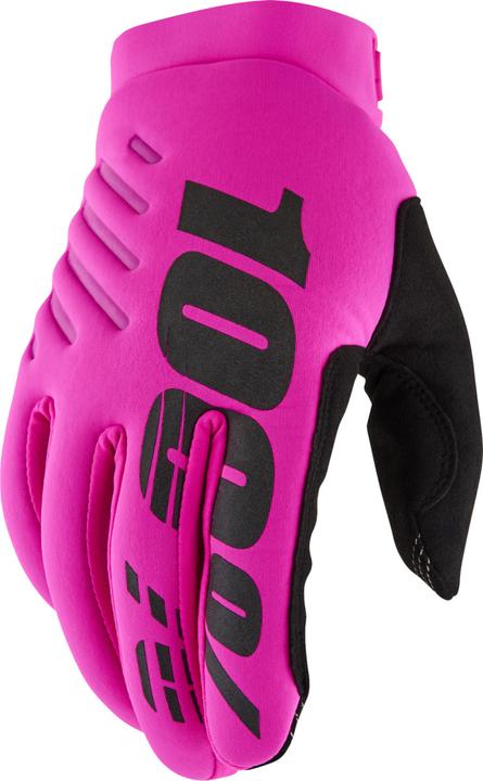 Image du produit 100% Gants thermiques Brisker Women's - Neon Pink/Black (M)