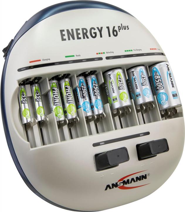 Image du produit Ansmann Station de charge et d'entretien Energy 16 plus pour 1 à 12 piles Micro AAA, Mignon AA