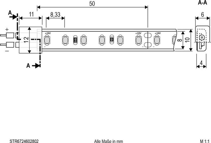 Image du produit EVN STR6724602802 LEDStripsRouleau 5m 24V IP67 3000K 48W (Blanc, 500 cm, Extérieur)