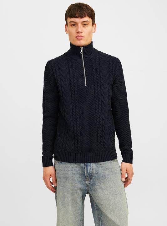 Produktbild Jack & Jones Einfarbig Viertel-Reissverschluss Viertel-Reissverschluss (S)