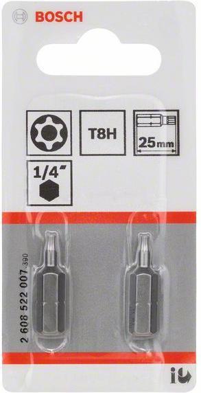 Image du produit Bosch Professional Zubehör T8H Embout de vissage Security Torx® extra-dur (T8H)