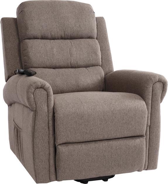 Produktbild Mendler Fernsehsessel HWC-K63, Liegefunktion Massage Heizfunktion, Stoff/Textil - dunkelgrau