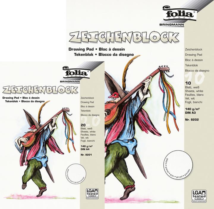 Produktbild Folia Zeichenpapier Block (A4, Weicher Einband)