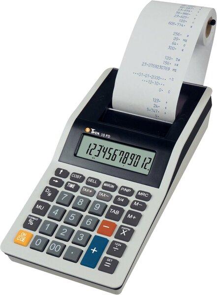 Twen Desktop calculator 110 PD blue 102x45x200 mm (WxHxD) Battery Mains operation grey/black (Batteries)
