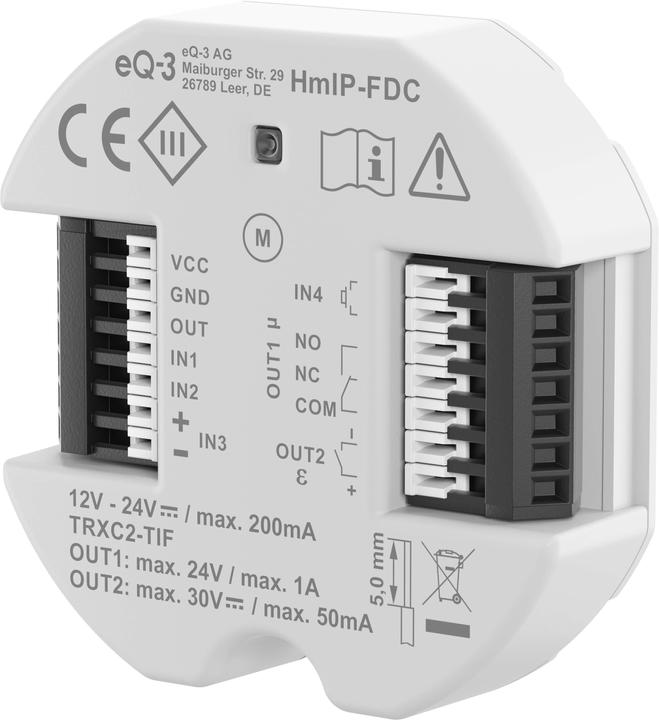 Image du produit EQ-3 Homematic IP Smart Home Contrôleur universel d'ouverture de porte, 160811A0 (Porte d'entrée, Intérieur)