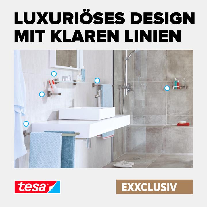 Actual product image tesa EXXCLUSIV Towel hook incl. adhesive solution without drilling