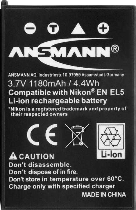 Produktbild Ansmann Nikon EN-EL5 Akku (Kamera Akku)