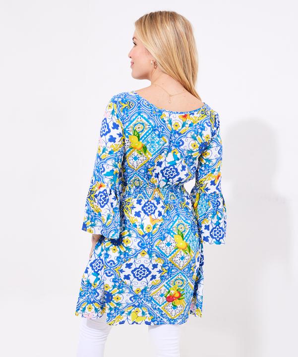 Actual product image Joe Browns Fruity Tile Shirred Waist Tunic (38)
