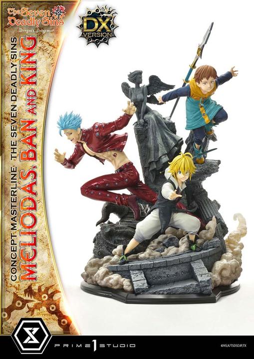 Produktbild Prime 1 Studio Seven Deadly Sins Concept Masterline Series Statue Meliodas, Ban and King Deluxe Version 55 cm