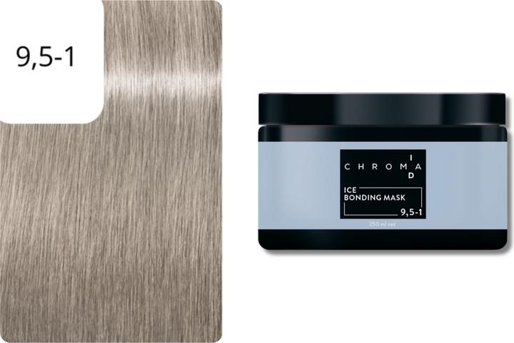 Actual product image Schwarzkopf Professional Chroma ID Bonding Color Mask 9.5-1 Platinum Blonde Cendré (250 ml)