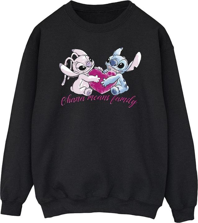 Disney Lilo And Stitch Ohana Heart With Angel Sweatshirt (M)