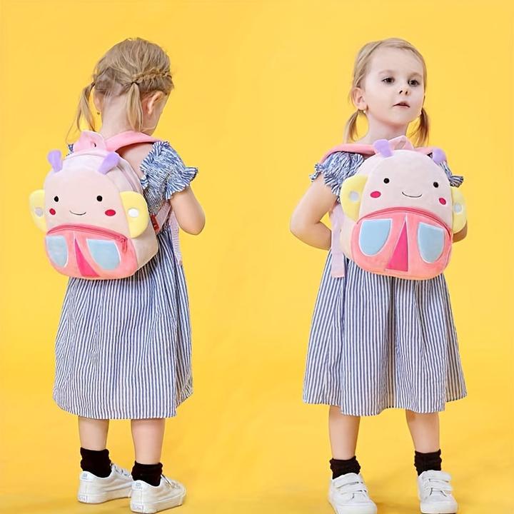 Produktbild Only-Bags.Store Polyester Schultasche, niedliche Tier Plüsch Rucksack, Outdoor-Urlaub kleine Tasche