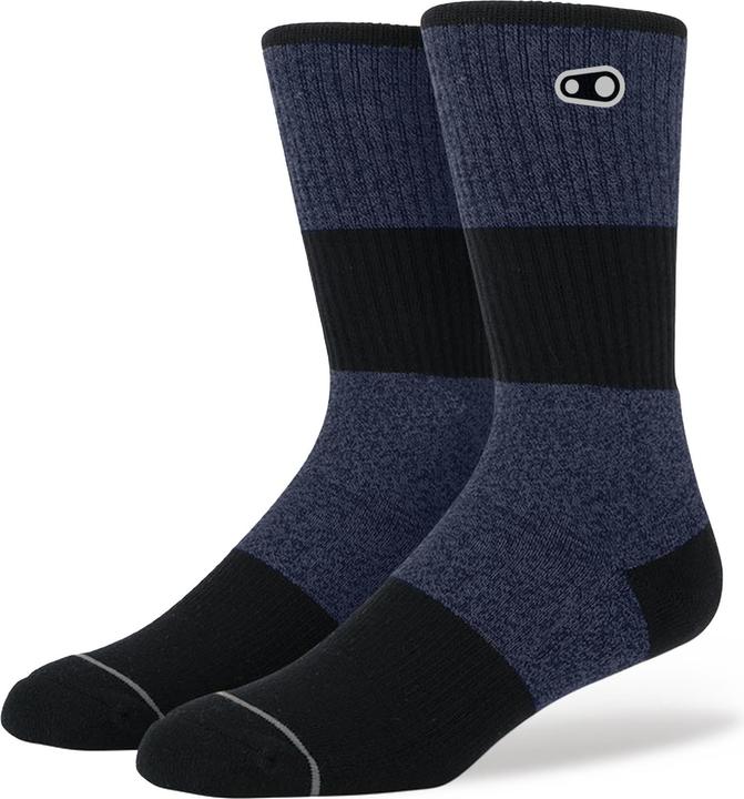 Produktbild Crankbrothers Icon Casual Cotton Socken, navy/black/silver, L/XL | 43-50 (EU) | 9.5-15.5 (US) (L/XL)