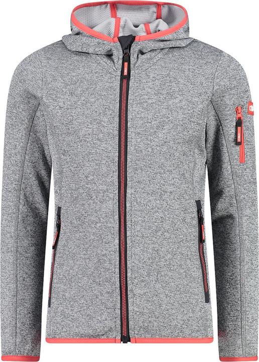 CMP Campagnolo Girl's Jacket Fix Hood Knitted + Mesh