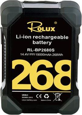 Actual product image Rolux Smart V-Mount battery RL-BP2680S 268Wh 14.4V 19000mAh (1 pcs., 19000 mAh, Rechargeable battery)