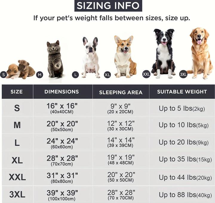 Valori nutrizionali e ingredienti Alopini Letto calmante per cani e gatti, ciambella riscaldante e soffice letto rotondo (Cane, Gatto)