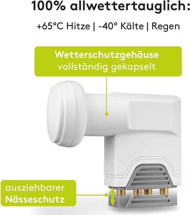 Produktbild Goobay Universal Quattro LNB (Quattro LNB, 40mm)