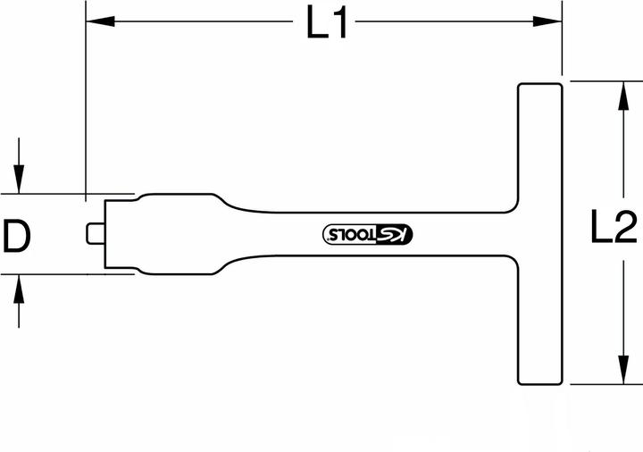 Produktbild KS Tools 3/8"" Isolierter T-Griff-Drehmomentbegrenzer, 18Nm (3/8", 18 Nm)