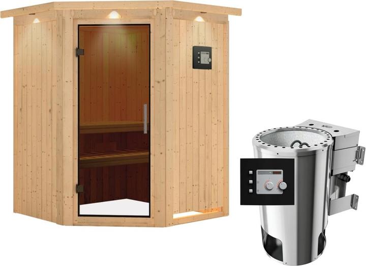 Immagine prodotto Karibu Nanja con corona sul tetto (Plug & Play 3,6 KW - Bio controllo esterno)
