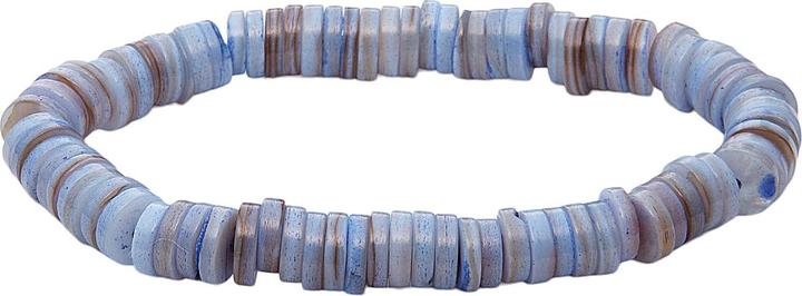 Actual product image Leyda Shell bracelet (Coloured stone)