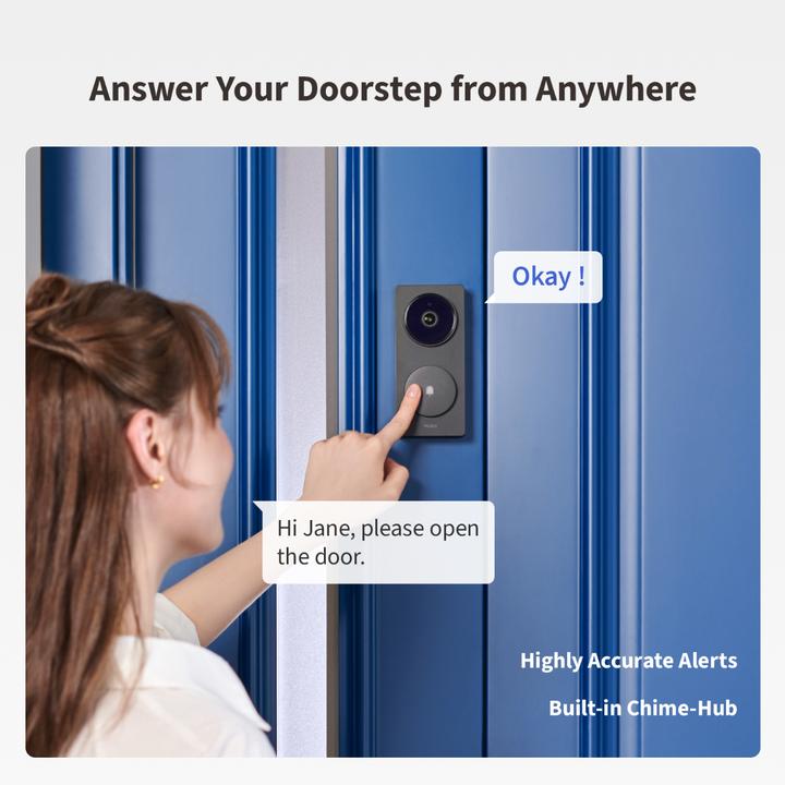 Produktbild Aqara Smart Video Doorbell G410 *schwarz* (WLAN)
