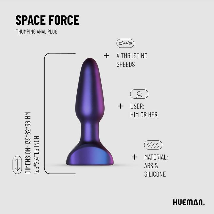 Produktbild Hueman Space Force Analplug mit Vibrationen